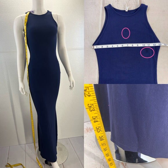 Women's Basic Summer Sexy Lounge Tank Long Dress Elegant Sleeveless Halter Neck - Picture 15 of 17